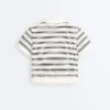 Striped Seamless Short-Sleeved Polo Shirt Striped Seamless Short-Sleeved Polo Shirt