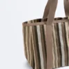 Striped Shopper Bag