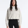 Striped Stretch Overlay Jacket Striped Stretch Overlay Jacket