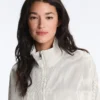 Striped Stretch Overlay Jacket Striped Stretch Overlay Jacket