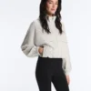 Striped Stretch Overlay Jacket Striped Stretch Overlay Jacket