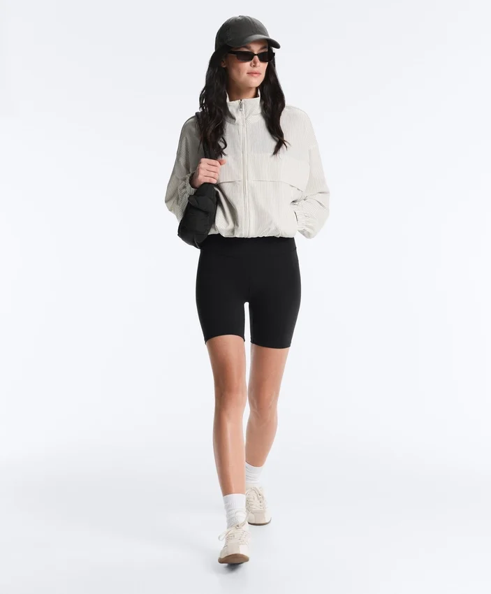 Striped Stretch Overlay Jacket Striped Stretch Overlay Jacket