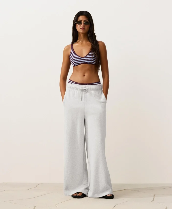 Striped Textured Halter Bikini Top Striped Textured Halter Bikini Top