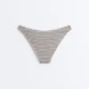 Striped U-Cut Medium-Coverage Bikini Briefs Striped U-Cut Medium-Coverage Bikini Briefs