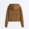 Structured Knit Hooded Jacket Structured Knit Hooded Jacket