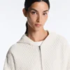 Structured Knit Hooded Jacket Structured Knit Hooded Jacket