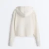 Structured Knit Hooded Jacket Structured Knit Hooded Jacket