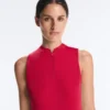 Technical Sleeveless T-Shirt with Half Zip Technical Sleeveless T-Shirt with Half Zip