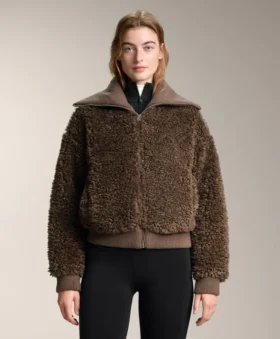 Textured Faux-Shearling Jacket