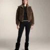 Textured Faux-Shearling Jacket Textured Faux-Shearling Jacket