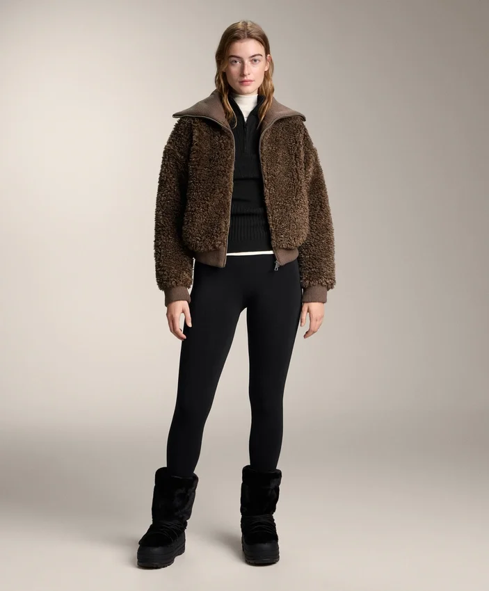 Textured Faux-Shearling Jacket Textured Faux-Shearling Jacket