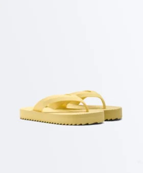 Textured Platform Beach Sandals