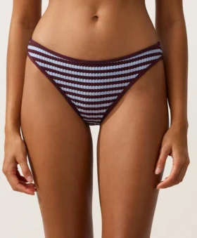 Textured Stripe Classic Bikini Briefs