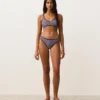 Striped Textured Halter Bikini Top Striped Textured Halter Bikini Top