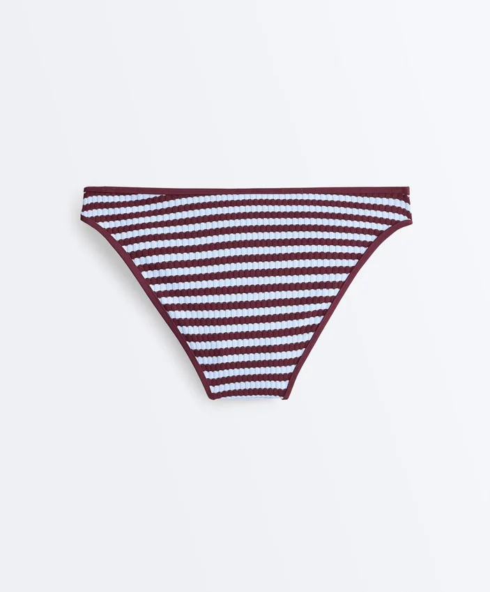 Textured Stripe Classic Bikini Briefs Textured Stripe Classic Bikini Briefs