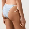 Textured Stripe Medium-Coverage Bikini Briefs with Ties Textured Stripe Medium-Coverage Bikini Briefs with Ties