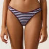 Textured Stripe U-Cut Medium-Coverage Bikini Briefs Textured Stripe U-Cut Medium-Coverage Bikini Briefs