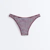 Textured Stripe U-Cut Medium-Coverage Bikini Briefs Textured Stripe U-Cut Medium-Coverage Bikini Briefs