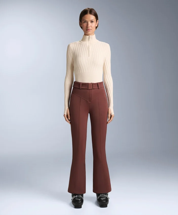 Thermal Base Layer Rib Knit T-Shirt with Peak Thermal Base Layer Rib Knit T-Shirt with Peak