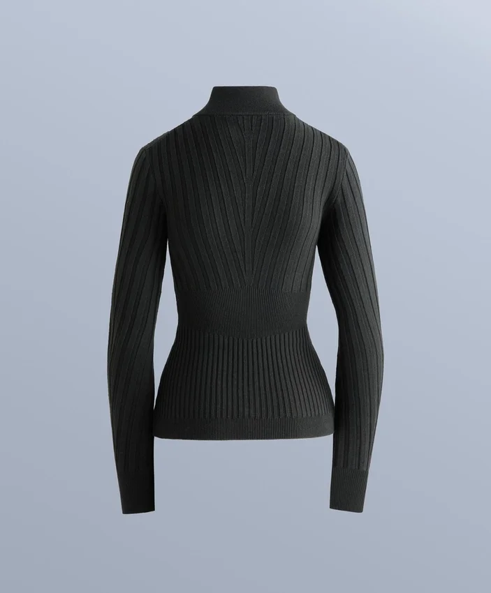 Thermal Base Layer Rib Knit T-Shirt with Peak Thermal Base Layer Rib Knit T-Shirt with Peak
