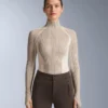 Thermal Base Layer T-Shirt with Contrast Rib Knit Thermal Base Layer T-Shirt with Contrast Rib Knit