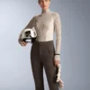Thermal Base Layer T-Shirt with Contrast Rib Knit Thermal Base Layer T-Shirt with Contrast Rib Knit