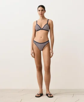 Trim Textured Stripe Classic Bikini Briefs