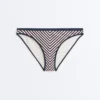 Trim Textured Stripe Classic Bikini Briefs Trim Textured Stripe Classic Bikini Briefs