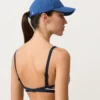 Trim Textured Stripe Triangle Bikini Top Trim Textured Stripe Triangle Bikini Top