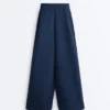Twill Straight-Leg Trousers with Side Tape Twill Straight-Leg Trousers with Side Tape
