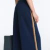 Twill Straight-Leg Trousers with Side Tape Twill Straight-Leg Trousers with Side Tape