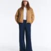 Twill Straight-Leg Trousers with Side Tape Twill Straight-Leg Trousers with Side Tape