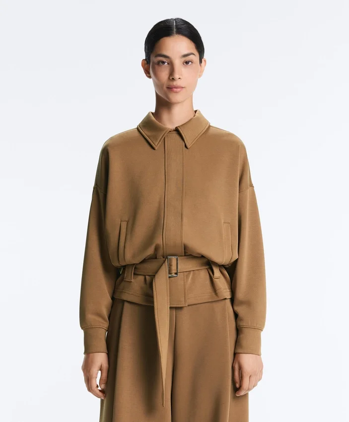 Twill Utility Jacket with Belt Twill Utility Jacket with Belt
