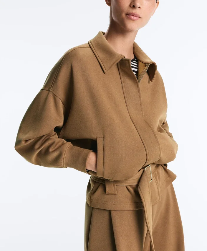 Twill Utility Jacket with Belt Twill Utility Jacket with Belt