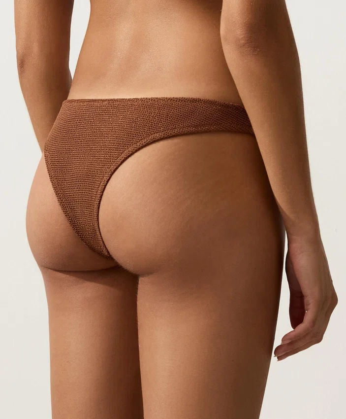 U-Cut Crinkle Brazilian Bikini Briefs U-Cut Crinkle Brazilian Bikini Briefs