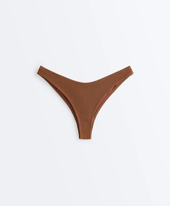 U-Cut Crinkle Brazilian Bikini Briefs U-Cut Crinkle Brazilian Bikini Briefs