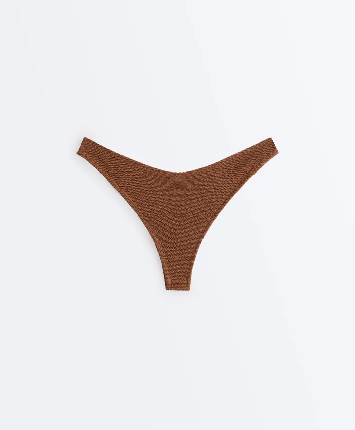 U-Cut Crinkle Brazilian Bikini Briefs U-Cut Crinkle Brazilian Bikini Briefs