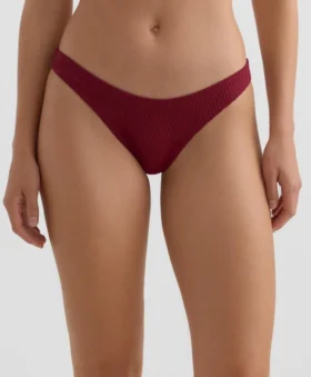 U-Cut Mini Check Jacquard Brazilian Bikini Briefs