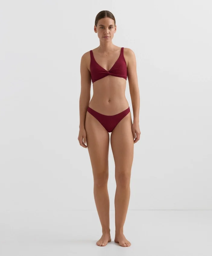 U-Cut Mini Check Jacquard Brazilian Bikini Briefs U-Cut Mini Check Jacquard Brazilian Bikini Briefs