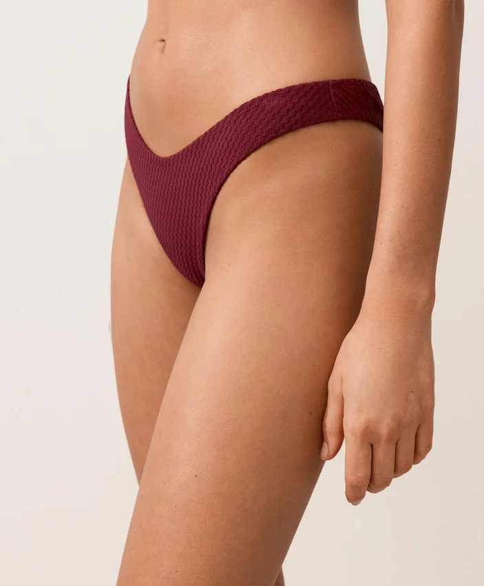 U-Cut Mini Check Jacquard Brazilian Bikini Briefs U-Cut Mini Check Jacquard Brazilian Bikini Briefs