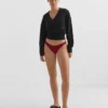 U-Cut Mini Check Jacquard Brazilian Bikini Briefs U-Cut Mini Check Jacquard Brazilian Bikini Briefs