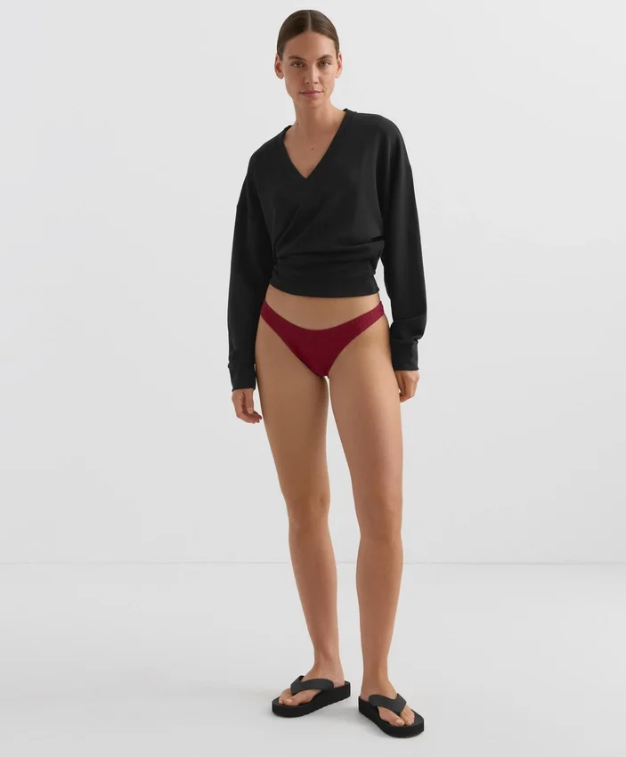 U-Cut Mini Check Jacquard Brazilian Bikini Briefs U-Cut Mini Check Jacquard Brazilian Bikini Briefs