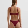 U-Cut Mini Check Jacquard Brazilian Bikini Briefs U-Cut Mini Check Jacquard Brazilian Bikini Briefs