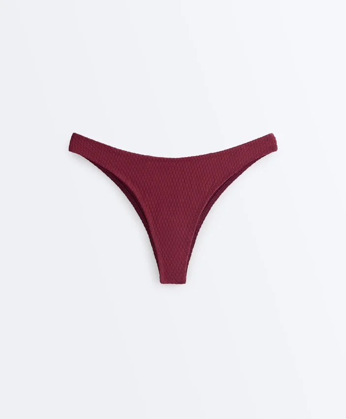 U-Cut Mini Check Jacquard Brazilian Bikini Briefs U-Cut Mini Check Jacquard Brazilian Bikini Briefs
