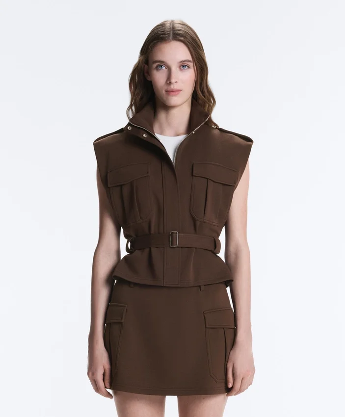 Utility Piqué Gilet with Cotton Belt Utility Piqué Gilet with Cotton Belt