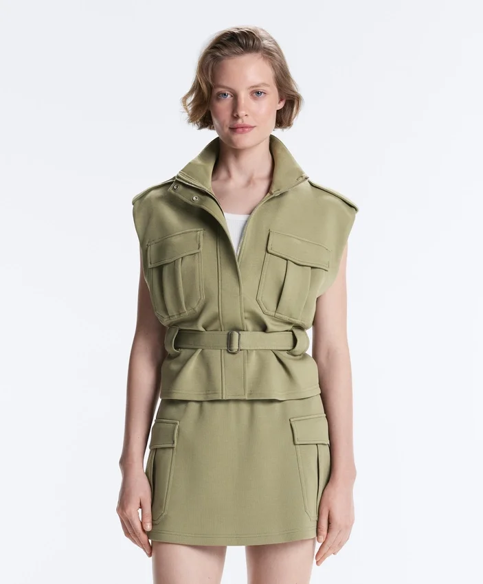 Utility Piqué Gilet with Cotton Belt Utility Piqué Gilet with Cotton Belt