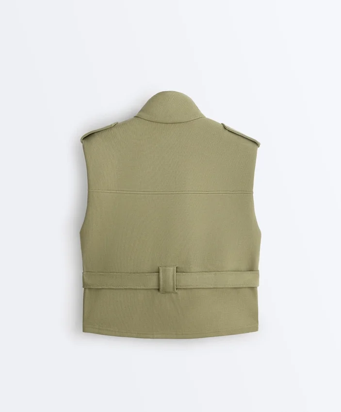 Utility Piqué Gilet with Cotton Belt Utility Piqué Gilet with Cotton Belt