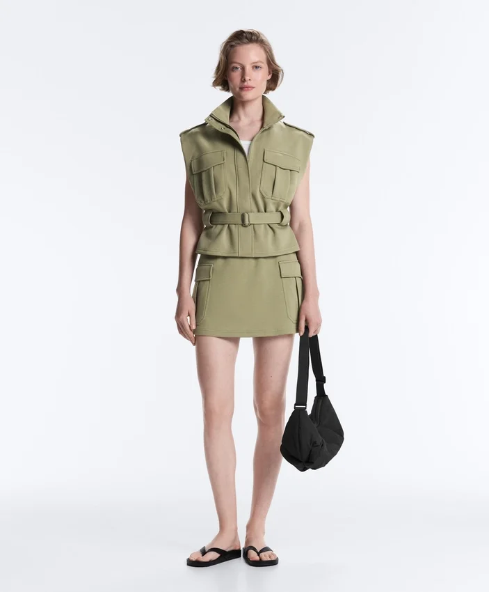 Utility Piqué Gilet with Cotton Belt Utility Piqué Gilet with Cotton Belt