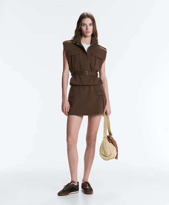 Utility Piqué Gilet with Cotton Belt Utility Piqué Gilet with Cotton Belt