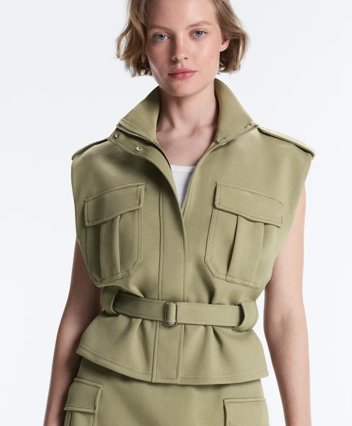 Utility Piqué Gilet with Cotton Belt Utility Piqué Gilet with Cotton Belt